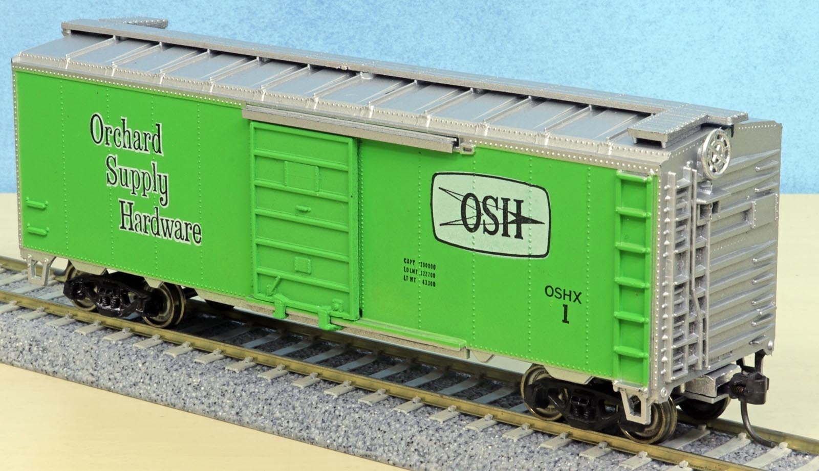 OSHX 1, Orchard Supply Hardware box car, San Jose, CA Model